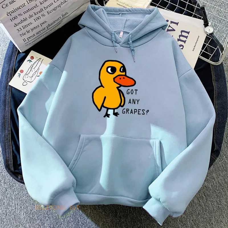 Duck Song Any Grape Hoodie Kawaii Girls Winter Sweatshirt Long Sleeve Mens Hoodie Zipper Casual Fashion Hoodie W241213