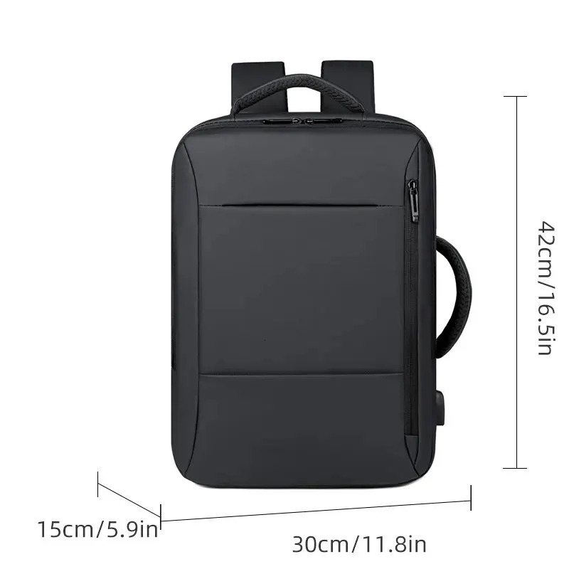 Men Large Capacity Backpack USB Charging Male Laptop Bagpack Waterproof Business Travel Back Pack Luggage Bag Mochila 241212