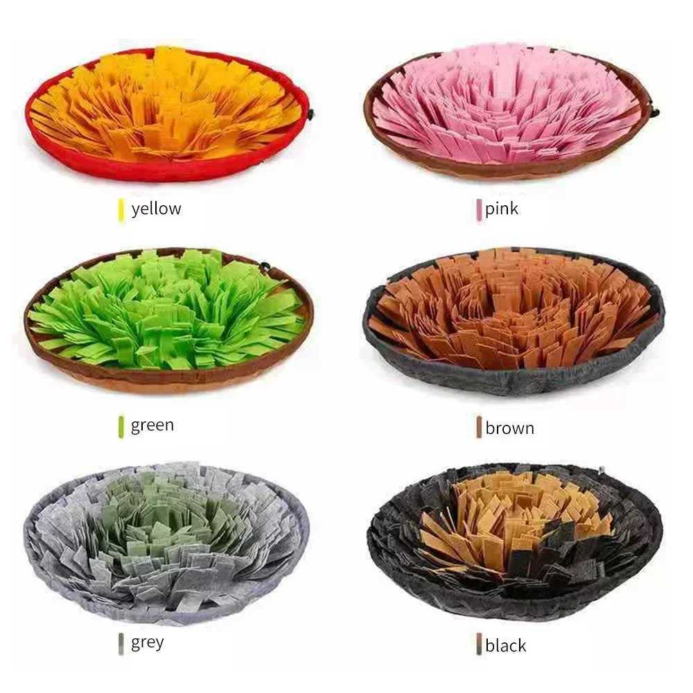 Training Toy Snuffle Smell Mat Sniffing Washable Dispenser Pad Nose Pet Food Toys Feeding Bowl Dog Carpet Slow Puzzle X241213