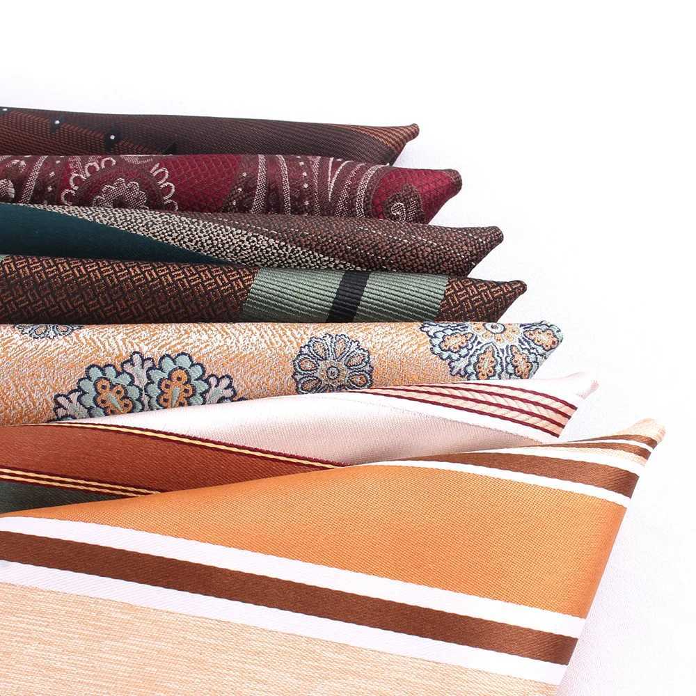 Stripe Pocket Square Mens and Womens Set Chest Towel Hanky Wedding Hankies Mens Handle Chief Flower Pocket Towel Gift W241213