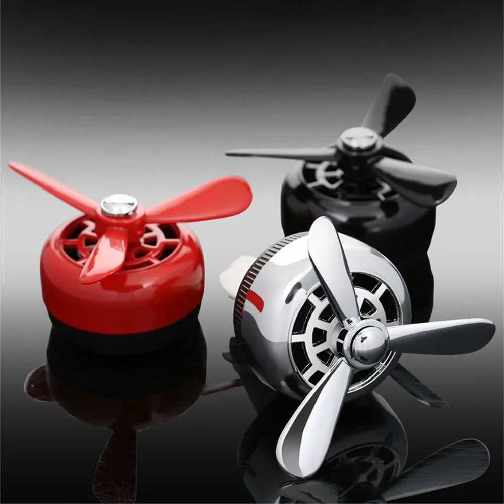 Propeller Car Air ener Mini Air Essential Oil Fragrance Diffuser Alloy Fanshaped Air Vent Clips Car Interior AccessoriesXJ241213