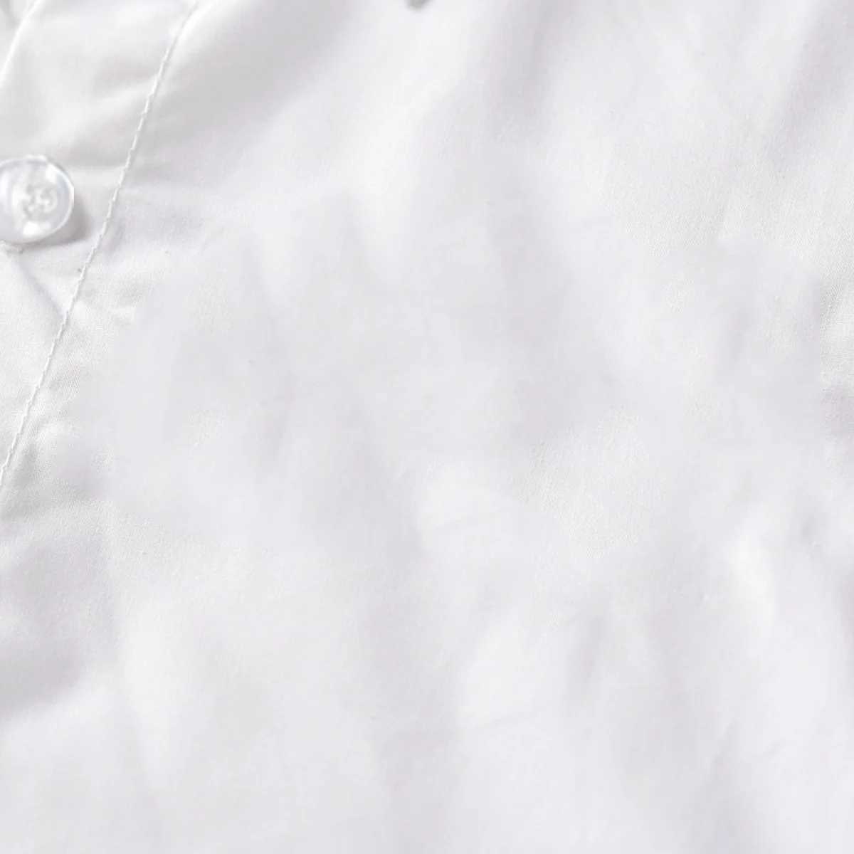 Spring and Autumn Preschool Baby Clothing Pure White Shirt+Red Pants+Belt Childrens Set 1-6 Year Old Boys Set W241213