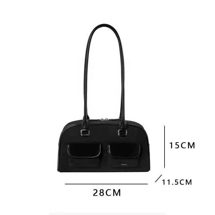 Lux Trendy Street Standoil Korean designer bowling box handbag for Wenboste handbag PU leather bag Fem accessories Y241212