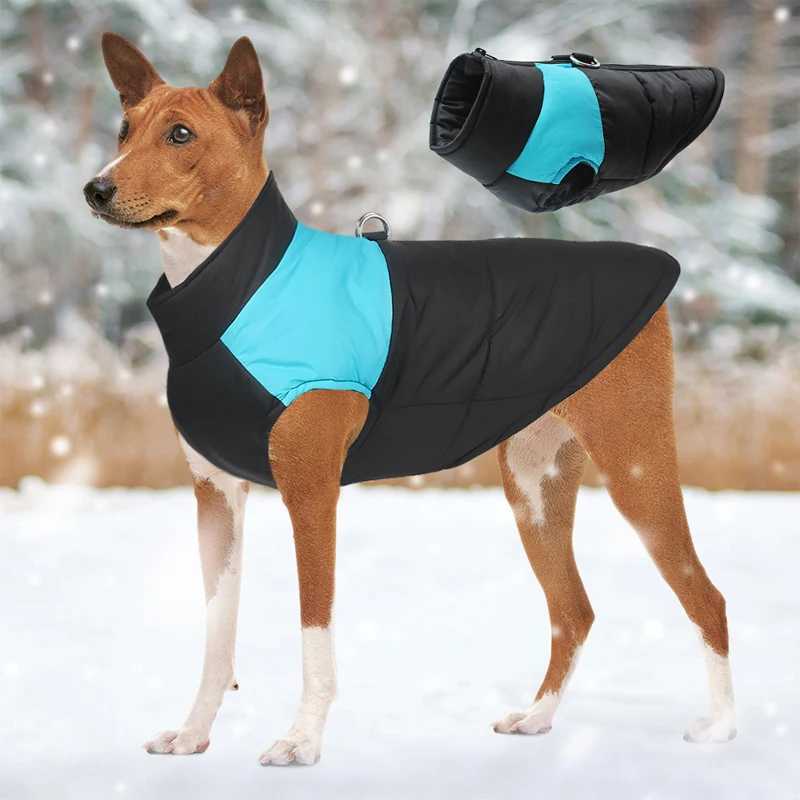 Pet waterproof large dog vest cat puppy ski jacket winter warm dog clothing waterproof pet vest zipper jacket Y241212