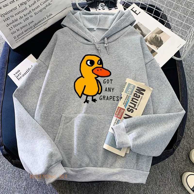 Duck Song Any Grape Hoodie Kawaii Girls Winter Sweatshirt Long Sleeve Mens Hoodie Zipper Casual Fashion Hoodie W241213