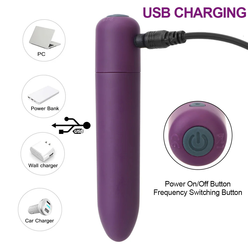 Strong Vibration Sex Toys for Women Dildo Vibrator 10 Speeds Powerful Mini Bullet Clitoris Stimulator Gspot Massager 241213