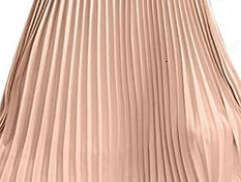 Chiffon Pleated Solid Color High Half Length For Women, Elastic Waist Chiffon Skirt Fashionable Quality Classic