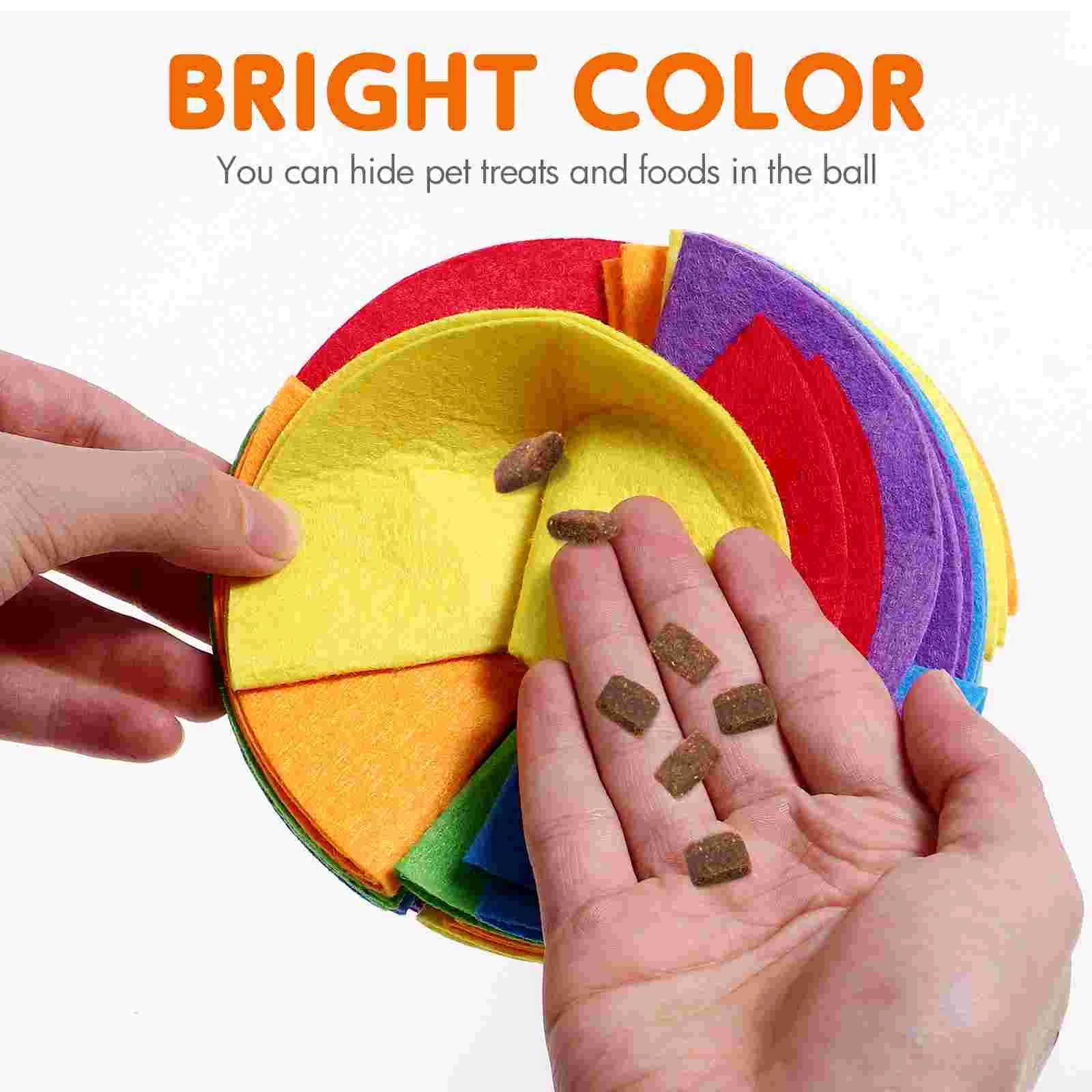 Dog Sniff Puzzle Toy Nose Smoke Mat Interactive Olfactory Ball Treatment Dispenser Felt Cloth Game Keep Dogs Busy X241213