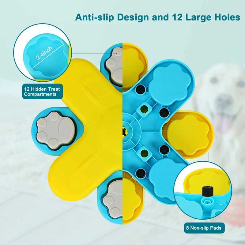 Benepaw dog puzzle toy interactive anti slip rich pet toy puppy food dispenser slow feeder for Boredom IQ training X241213