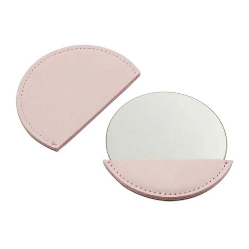 1PC Metal Ultra-thin Mini Makeup Mirror Portable Stainless Steel Compact Pocket Hand Personalized Beauty Cosmetic Mirrors GiftXJ241213