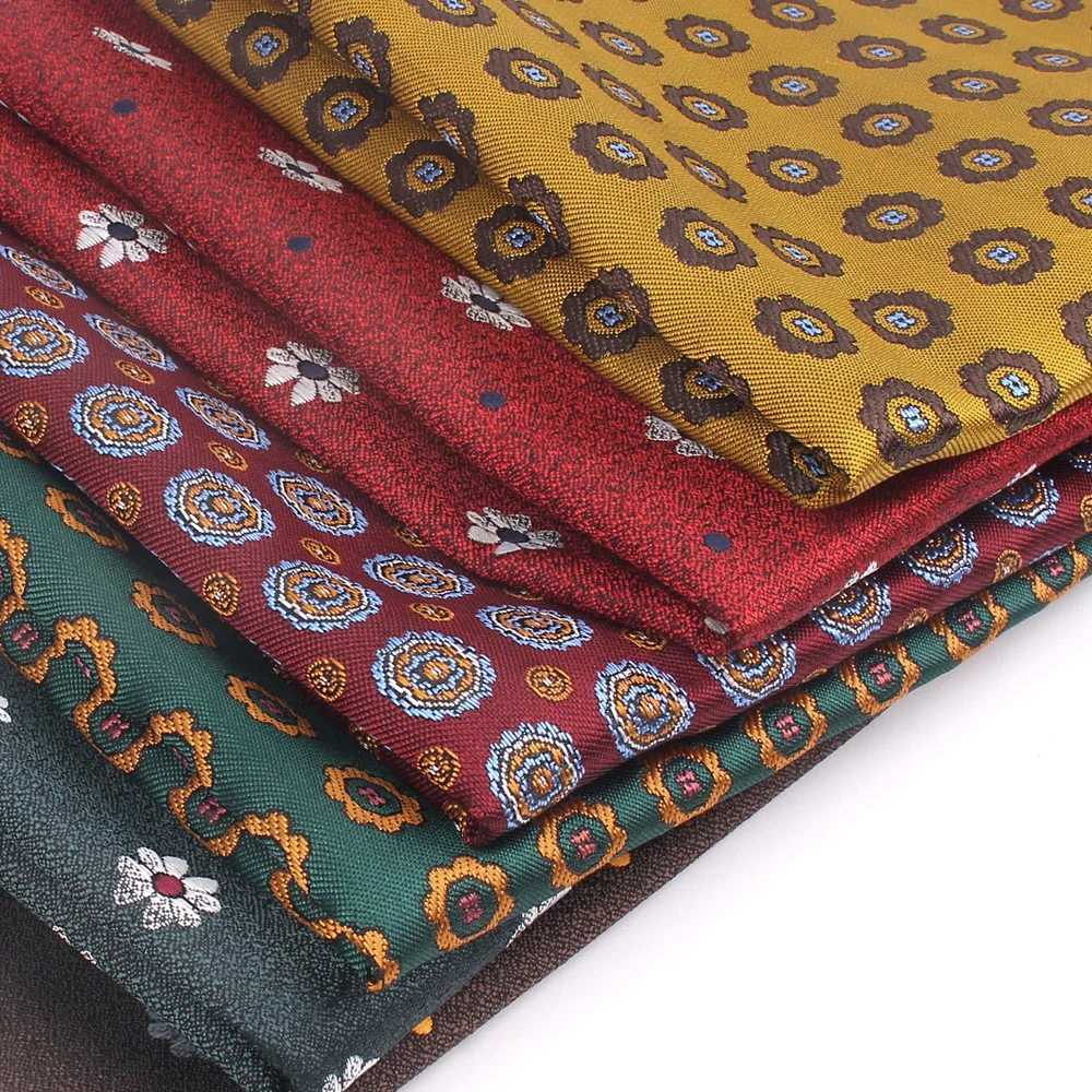 Fashion striped pocket square mens and womens chest towel Hanji polyester Hanji mens set handle chief floral pocket towel W241213