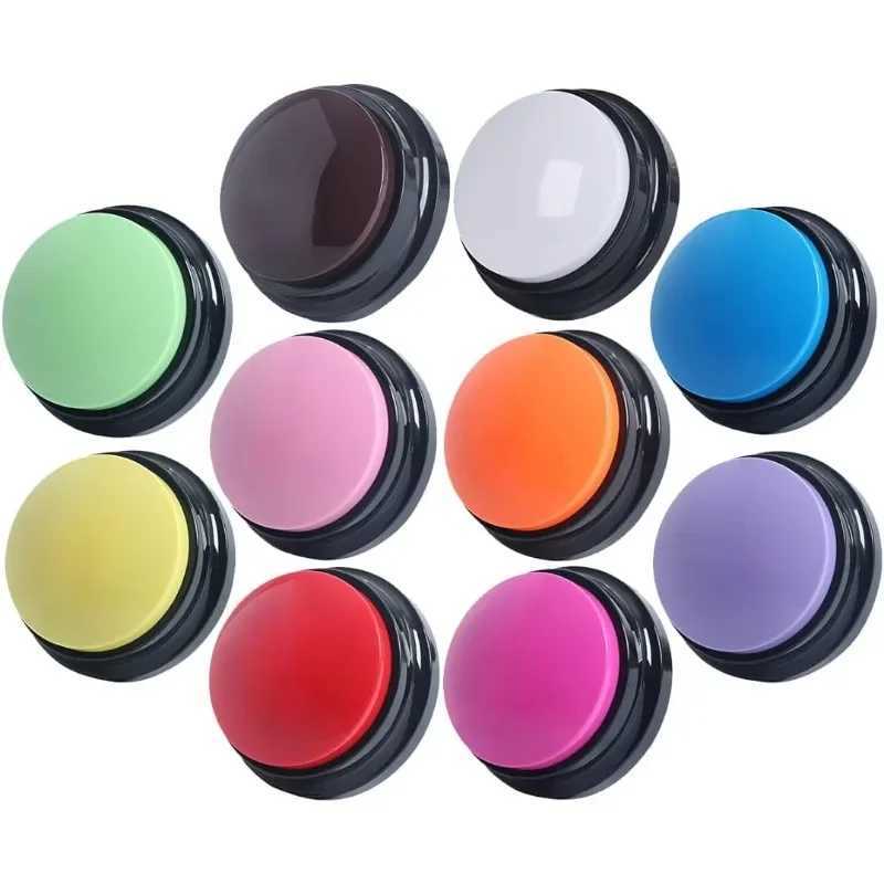 Dog Training Buzzer Dog Game Dog Accessories Pet Training Buzzer Button Record Answer X241213