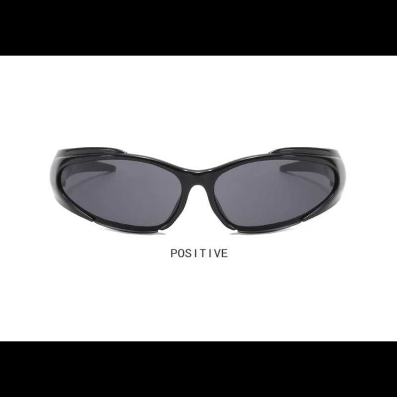 Women Retro Brand Design Fashion Shades Punk Sun Glasses Classic Wrap Around Y2k Sunglasses for Men Outdoor Sports GogglesX241213