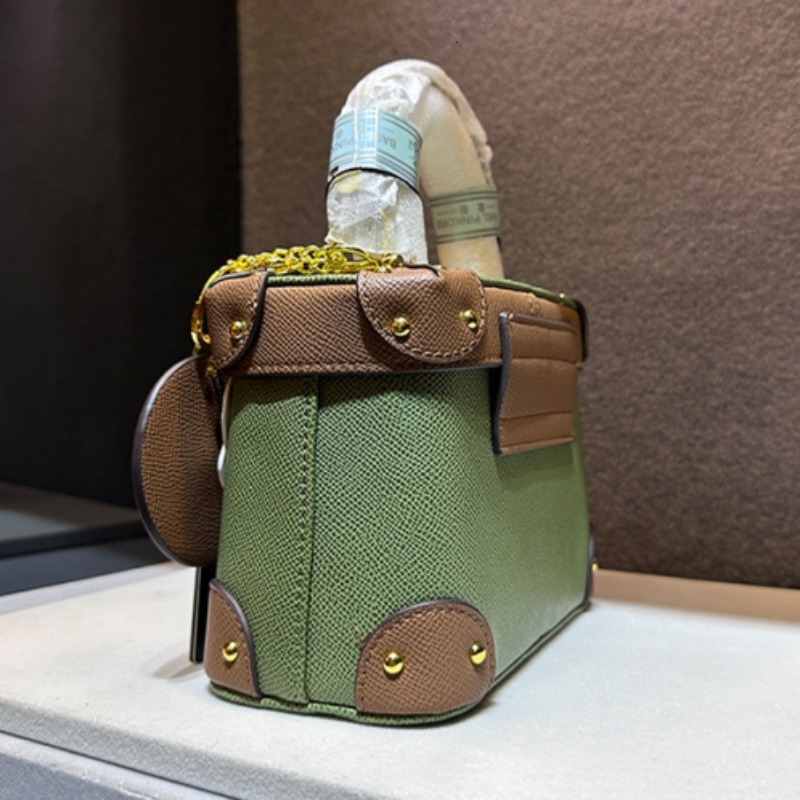 French Version Simulation Leather Texture Women Crossbody Bags New Niche Bucket Shoulder Box Bag Fashion Commuting Handbags PU Cartoon