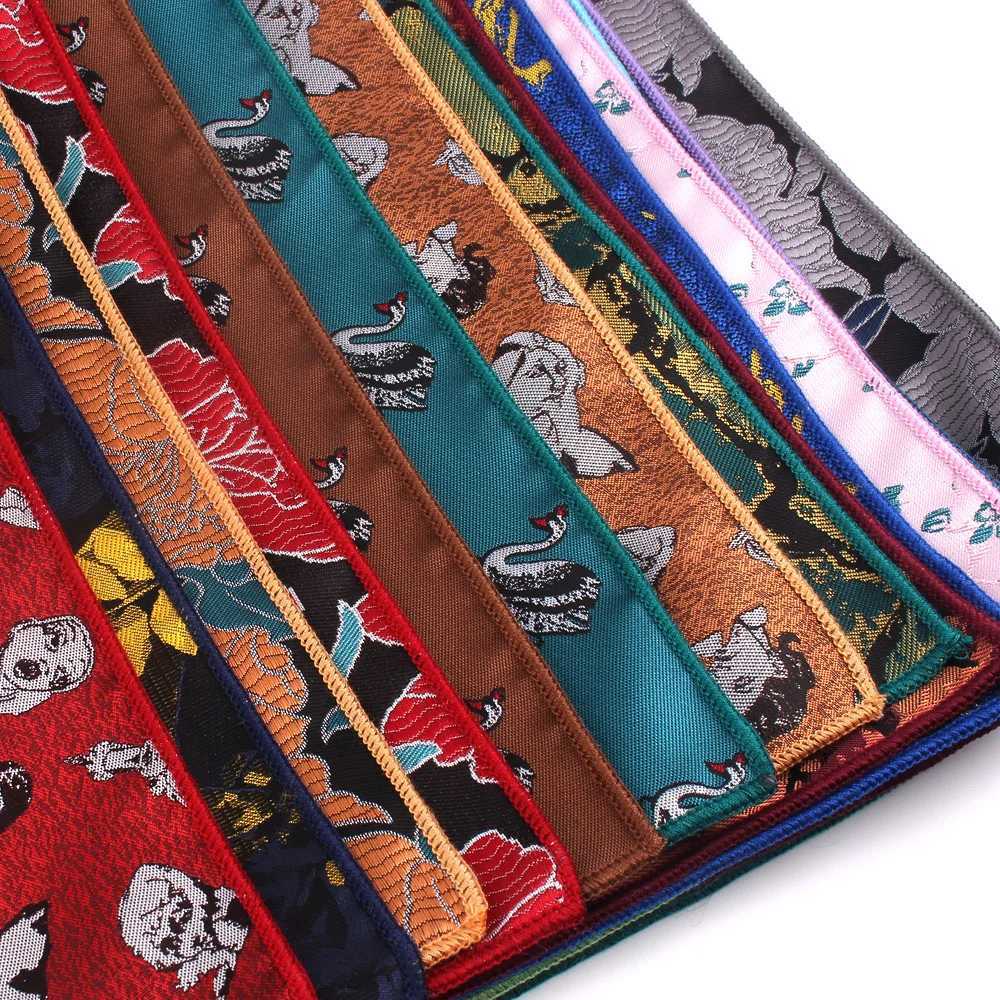 Fashion Flower Pocket Square Mens and Womens Chest Towels Hanky Gentlemen Hanky Mens Set Handle Chief Cartoon Pocket Towel W241213