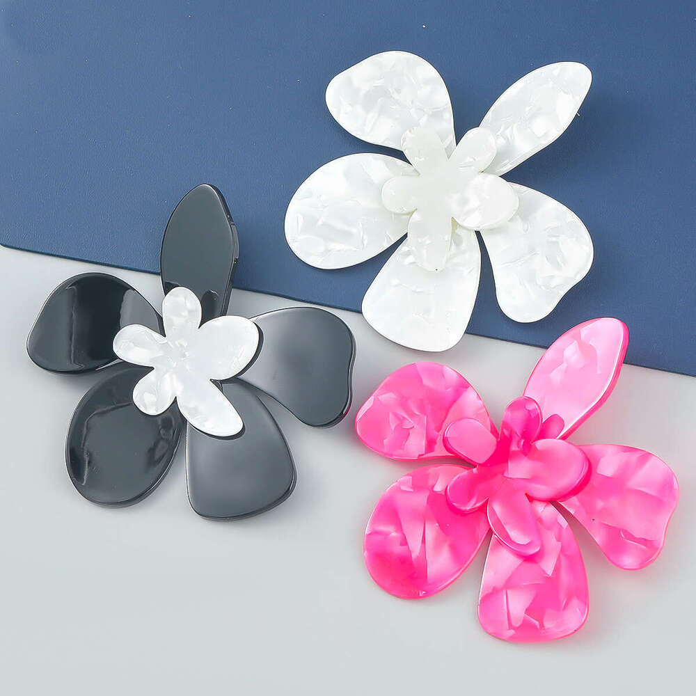 Ins Wind Internet Red Multi layer Acetic Acid Board for Elegant and Artistic Women wer Earrings