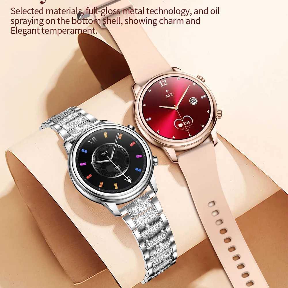 BT Call Smart Watch for Women 1.27 inches 360 * 360 HD Display Diamond Belt Sports Watch New Smart Watch T241213