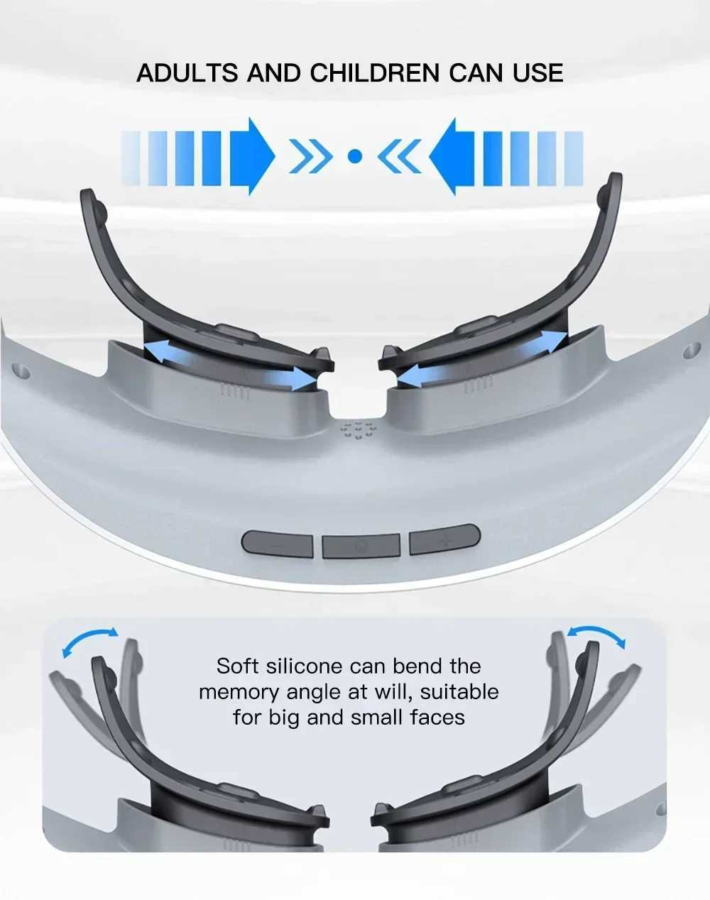 Intelligent visual recovery training equipment EMS eye massage eye care relaxation fatigue travel rest childrens muscle tension recovery glasses W2412