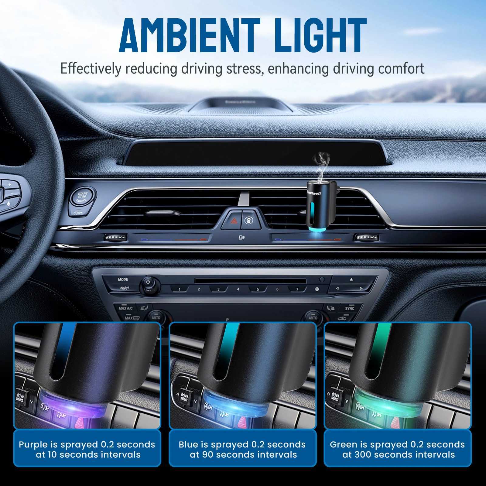 Smart Car Air Aroma Diffuser Fragrance Car Air eners with Six Adjustable Humidifier Essential Oil Diffuser for VXJ241213