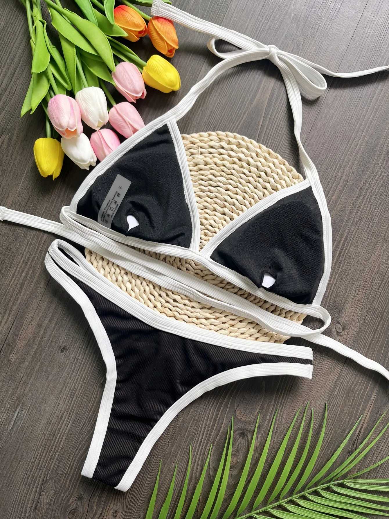 RUOTONSEPT Sexy Solid Bikinis Set 2024 New Womens Swimsuit Two-piece Triang Thong Swimwear Bathing Suit Brazilian BiquinisXJ241212