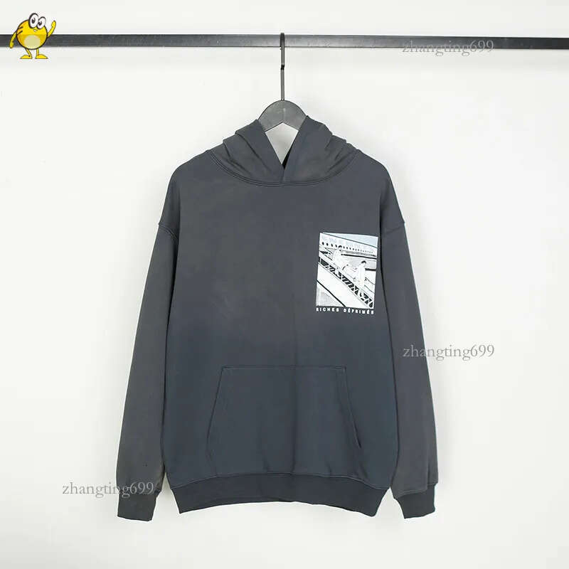 2024 New Hoodies Men Woman Good Quality Washed Do Old Autumn Winter Streetwear Vintage Hooded Pullover Sweatshirts
