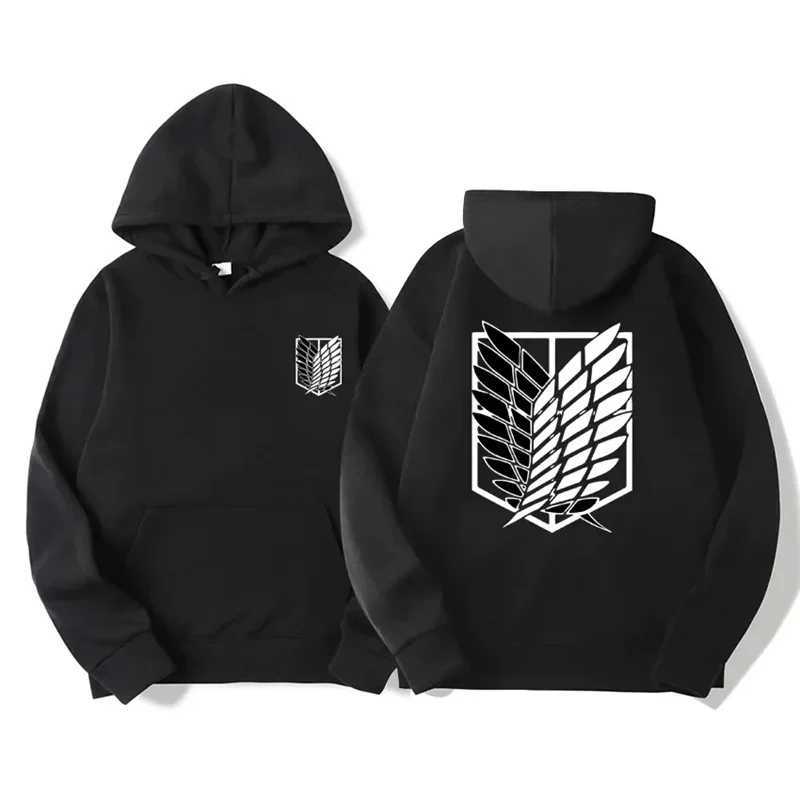 Attack Titan Mens Hoodie Anime Hoodie Mens Street Clothing Pullover Harajuku Shinki No Jingjin Hoodie Sportswear Clothing W241213