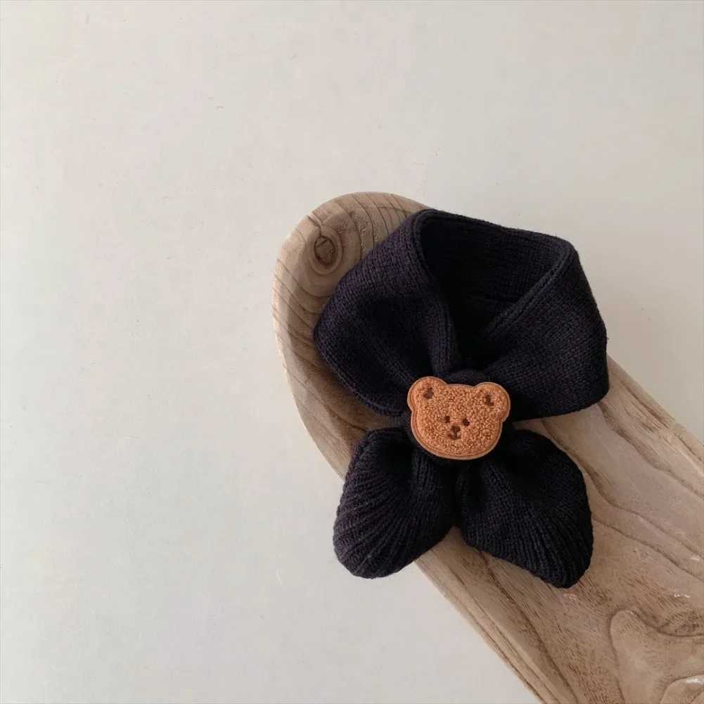 Scarves Wraps Autumn Winter Warm Kids Scarf Soft Wool Childrens Knitted Newborn Bib Infant Toddler Neck Warm Fashion Baby Girl Boy Scarves H241213