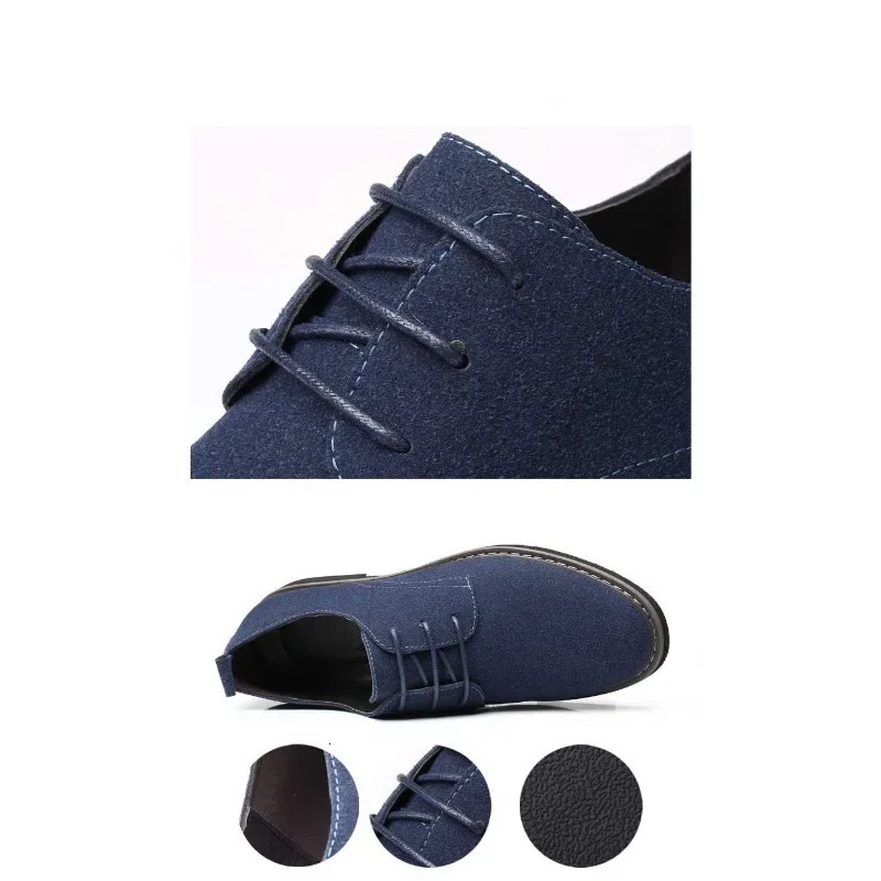 mens Oxford suede leather dress shoes mens casual shoes sports shoes Moccasins Loafers mens classic apartment derby shoes 241213