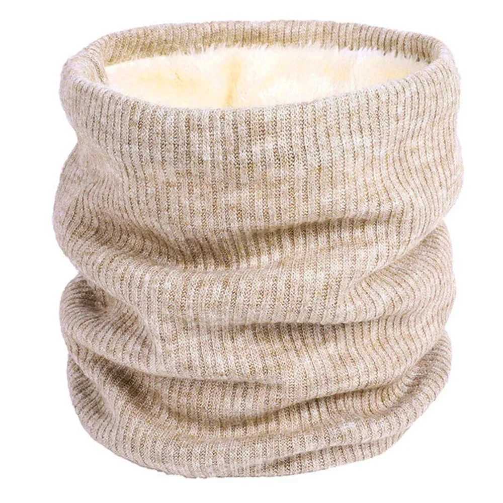 Scarves Wraps Unisex Winter Knitted Scarves for Boys Girls Women Men Warm Kids Thick Elastic Mufflers Children Neck Warmer Cotton Baby Scarf H241213