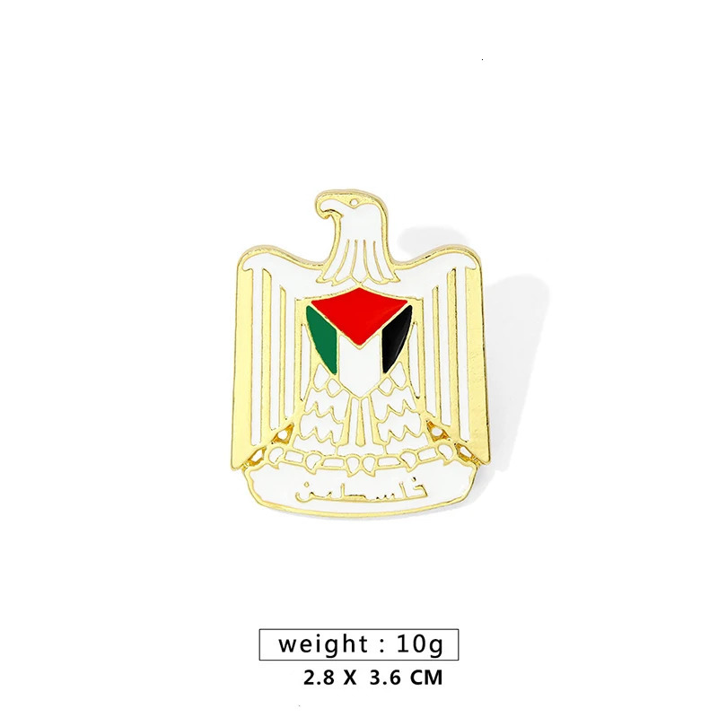 Stainless steel geometric Handala boy Brooch pin badge Middle East Exquisite Watermelon clothing lapel backpack accessories 241210