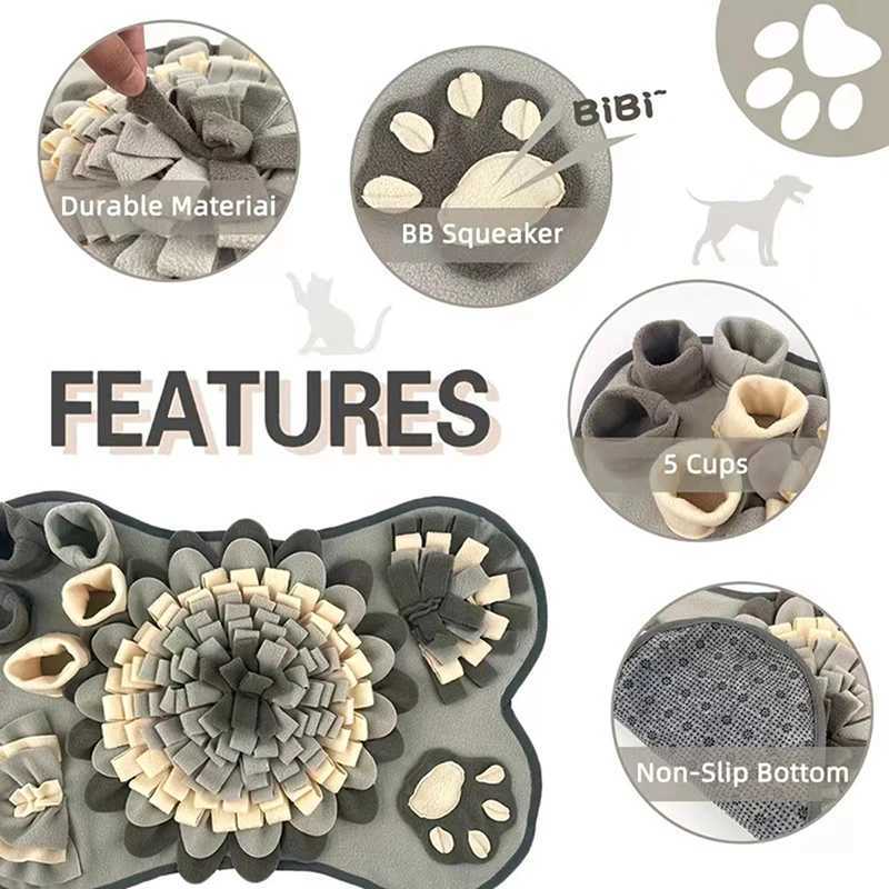 New pet odor pad Foraging odor training blanket Entertainment interactive dog slow food pad Education pet toys X241213