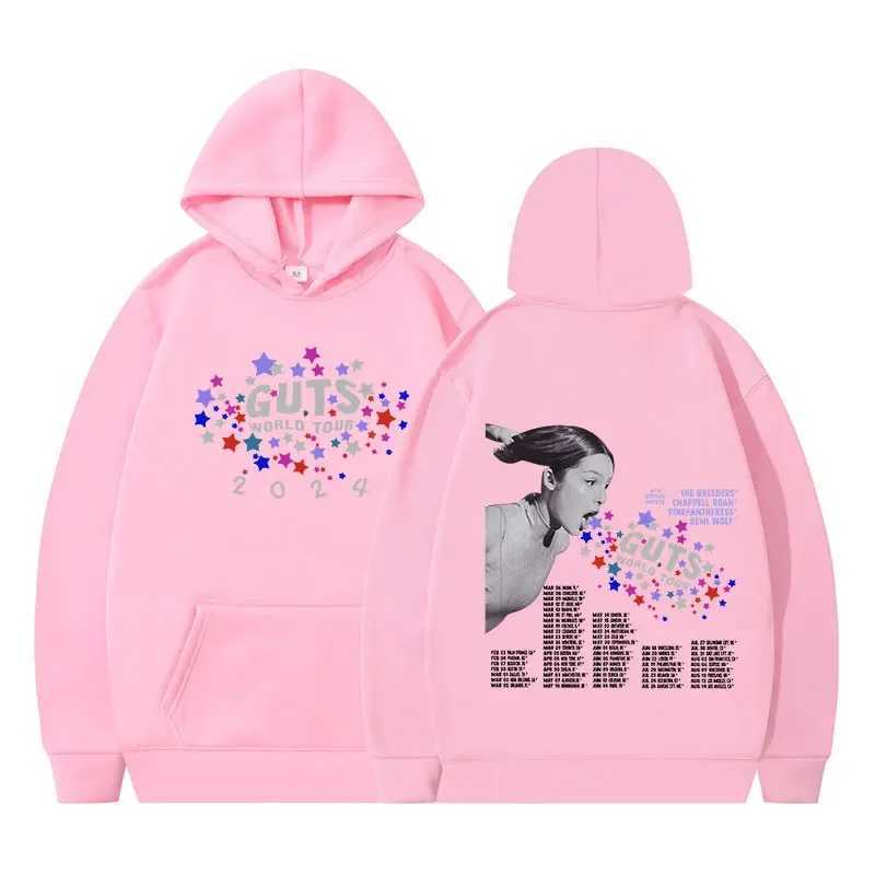 Sour Vampire Guts 2024 World Tour Mens and Womens Fashion Hip Hop Sportswear Harajuku Super Dalian Hoodie Y2K W241213