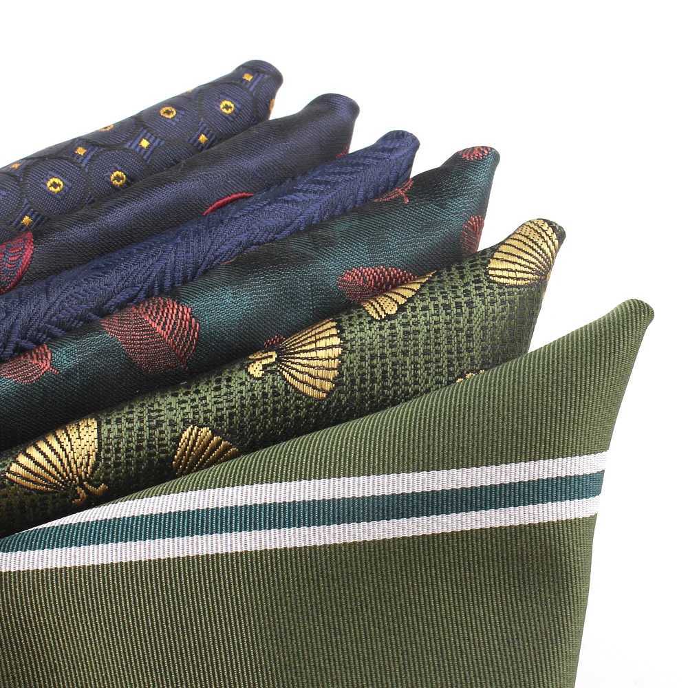 New Striped Pocket Square For Men Women Suits Chest Towel Hanky Wedding Hankies Mens Handkerchief Floral Pocket Towel For Gifts W241213
