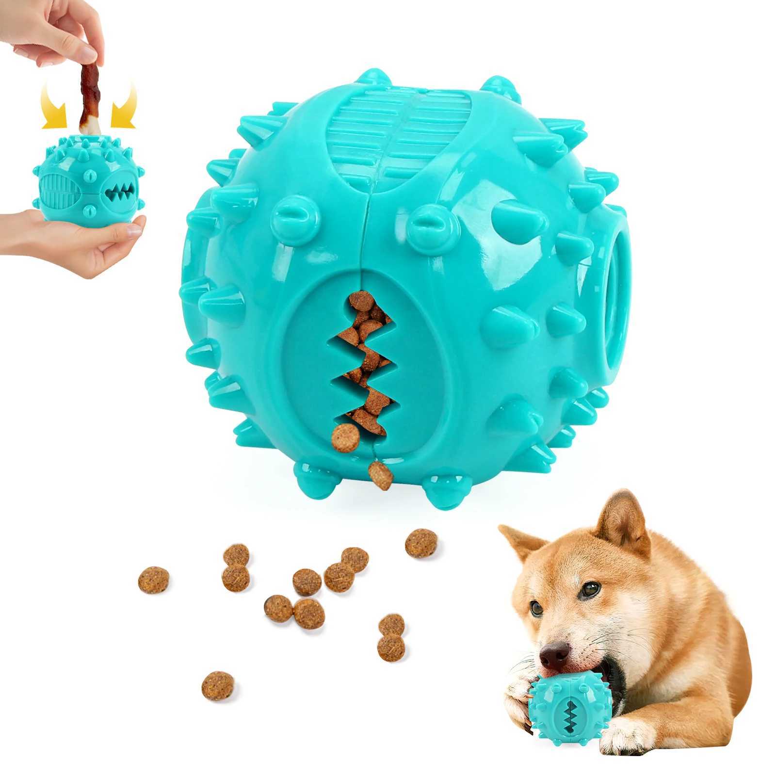 Dog Grinding Teeth Toys Chew Toys Cleaning Teeth Anti Bite Interactive Training Leaking Food Balls Toys Slow Food Pet Products X241213