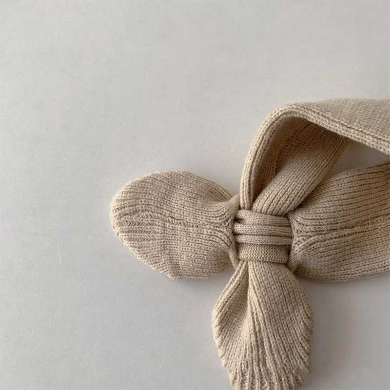 Scarves Wraps Autumn Winter Warm Kids Scarf Soft Wool Childrens Knitted Newborn Bib Infant Toddler Neck Fashion Baby Girl Boy H241213N5MW