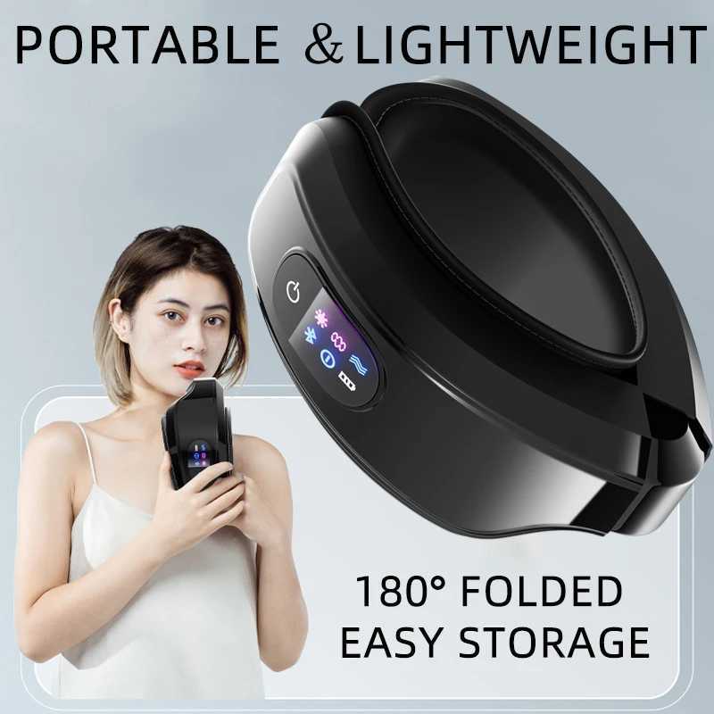 Eye Massager With Heat Smart Airbag Vibration Eye Care Bluetooth Music Eye Massage Relax Fatigue Foldable Portable W241213