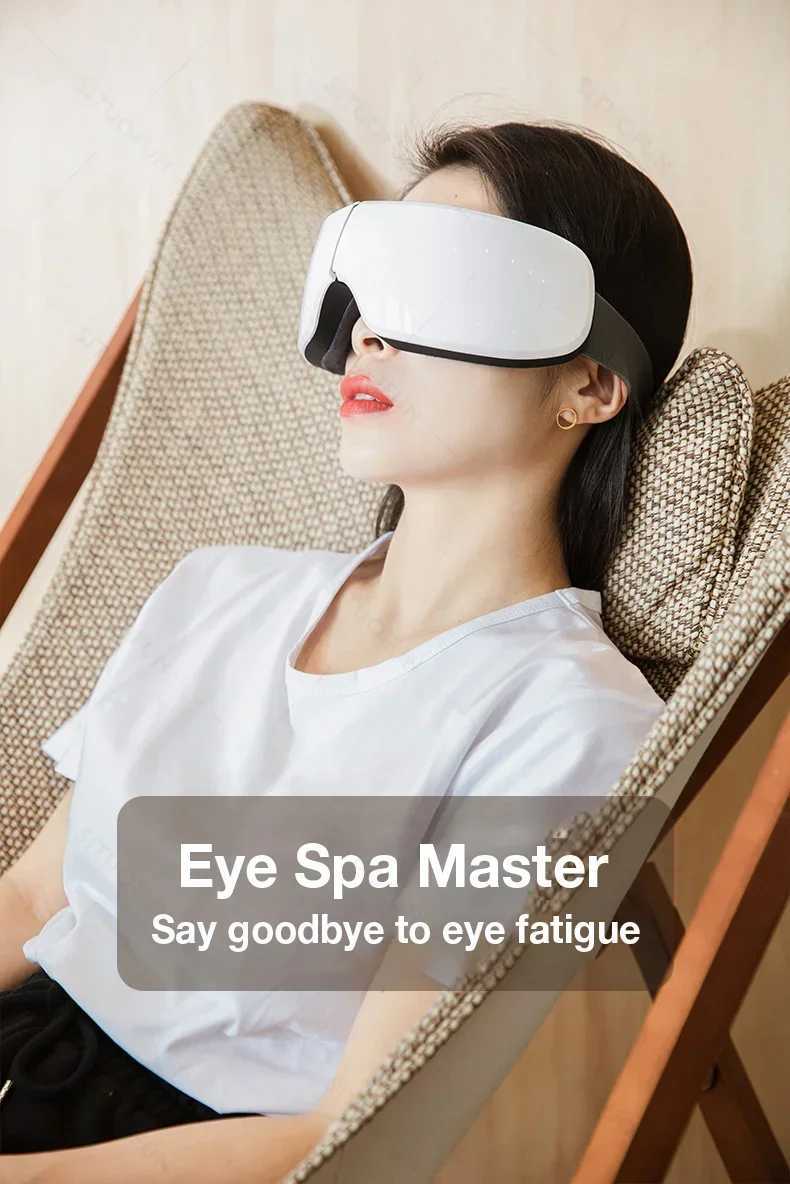 MUKASI eye massager with vibration Bluetooth music an intelligent eye massager designed to relax the eyes reduce eye fatigue and improve sleep W241213