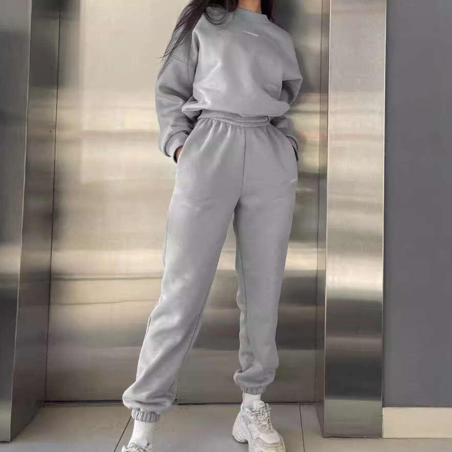 Fashion Women's Spring And Autumn Foreign Trade Hoodie Two-Piece Set Trendy Clothing Fashion Casual Temperament