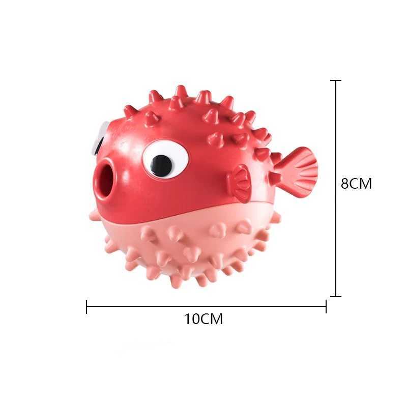 Bouncing Fish Dog toy food leak ball boring relief artificial products bite resistant teeth frosted sound ball suitable for large and small dogs X2412