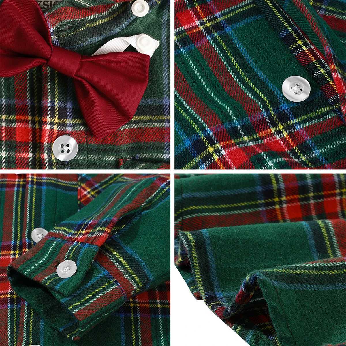 Baby Christmas set boys gentleman formal set childrens pendant costume set baby party dress set W241213