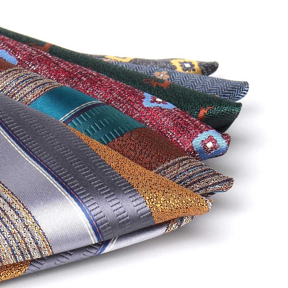 New Flower Pocket Square Mens Paisley Chest Towel Wedding Kerchie Mens Hanky Mens Handle Chief Striped Pocket Towel W241213