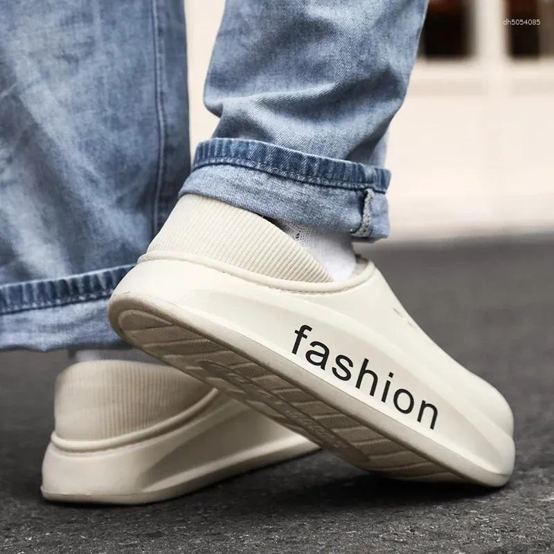 Slippers For Men Soft And Comfortable Heel Covering Add Veet Indoor Outdoor Non-Slip Couple Women Home Shoes Fashion zhanyishengli