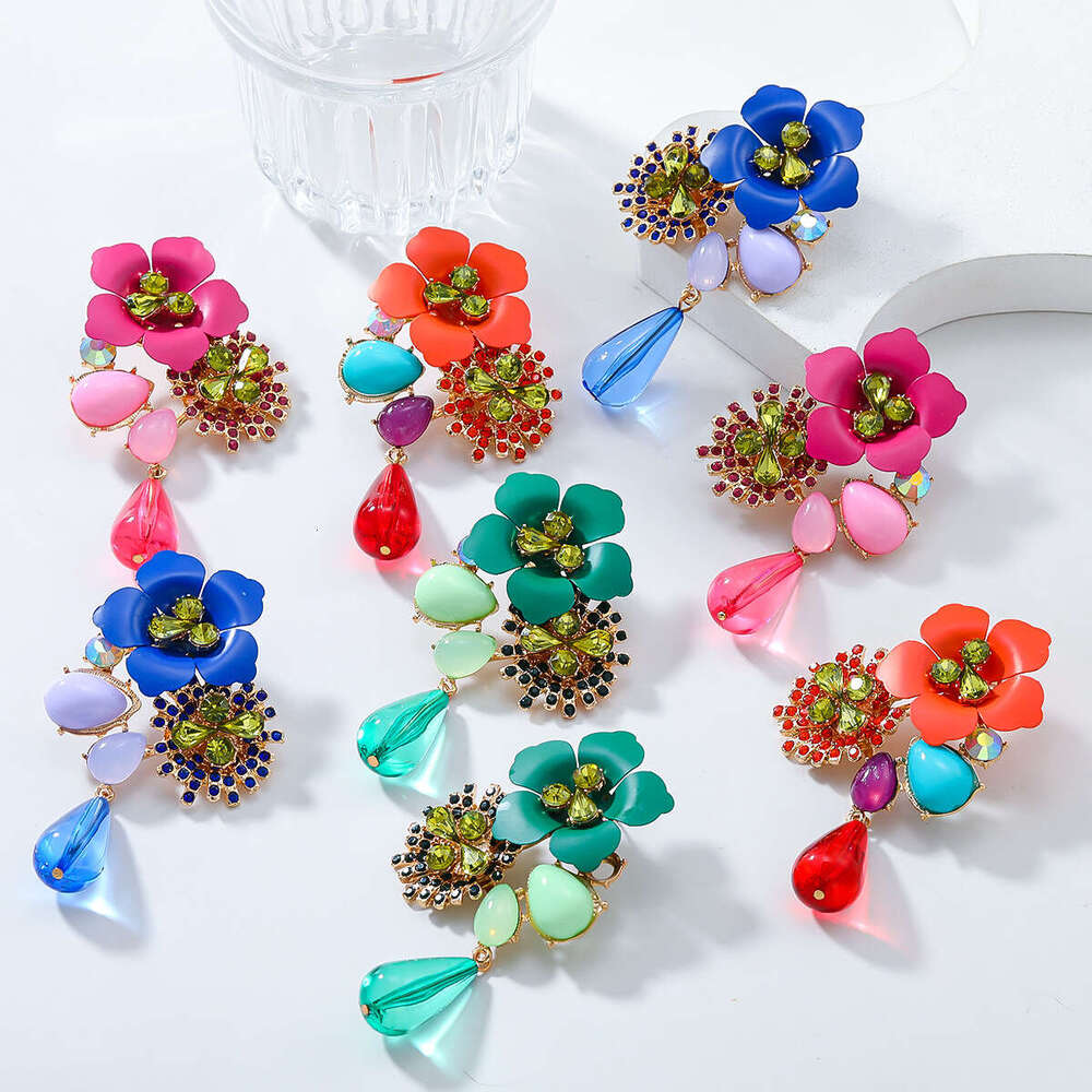 new resin wer bead studded dia autumn and winter earrings for women