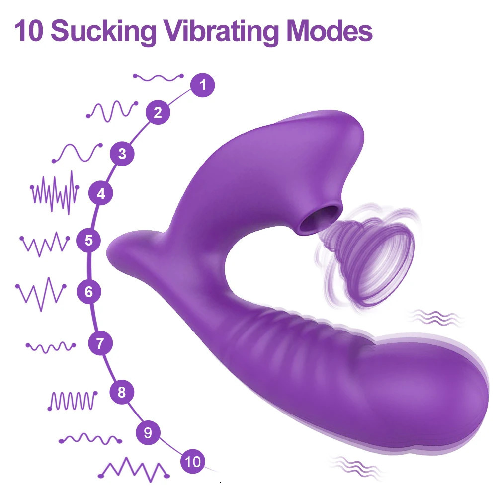 Clitoral Sucking Vibrator 10 Speed Vibrating Oral Sex Suction Clitoris Stimulation Female Masturbation Erotic Toys For Women 241213