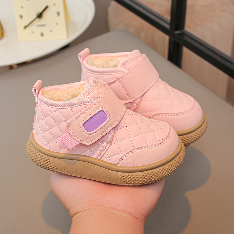 Waterproof Kids Girls Boys Snow Boots Children Outdoor Boots Kids Warm Plush Shoes Cutefeet Soft-soled Non-slip Infant Toddler Shoes Size 21 - 30