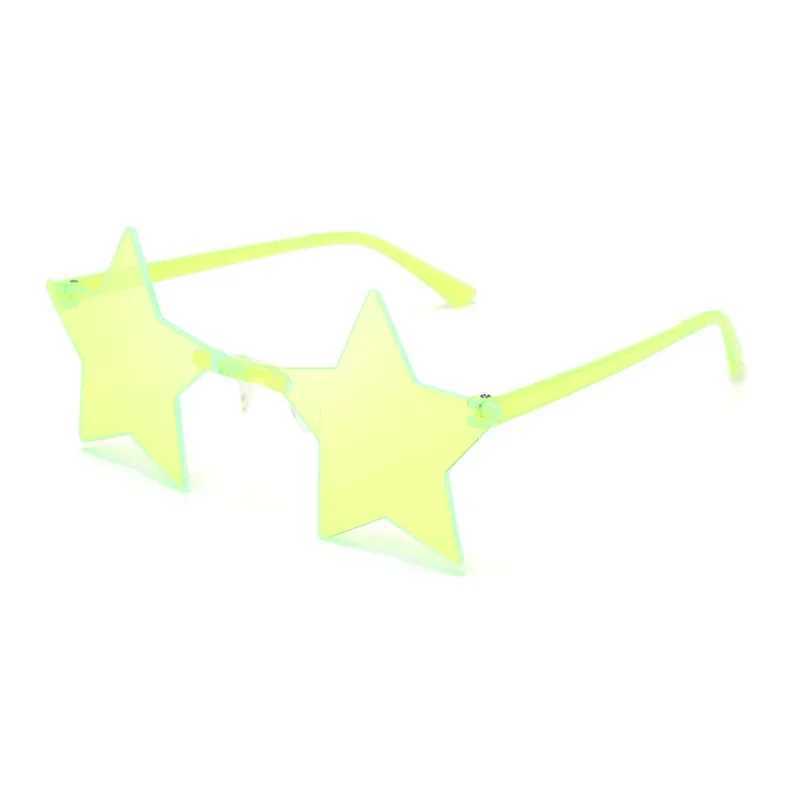 Sunglasses Mens Women Kid Star Shape Sun Glasses Funny Pentagram Eyewear Eyeglasses Christmas Decoration Party Glasses Rimless Sunglasses H241213