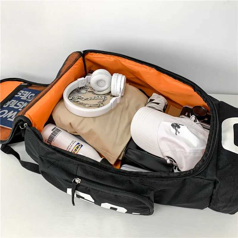 Backpack Mens Backpack Dry and Wet Separati Travel Bag Extra Large Capacity Sports Training Ski School Bag Fitness Bag Wen Z241212