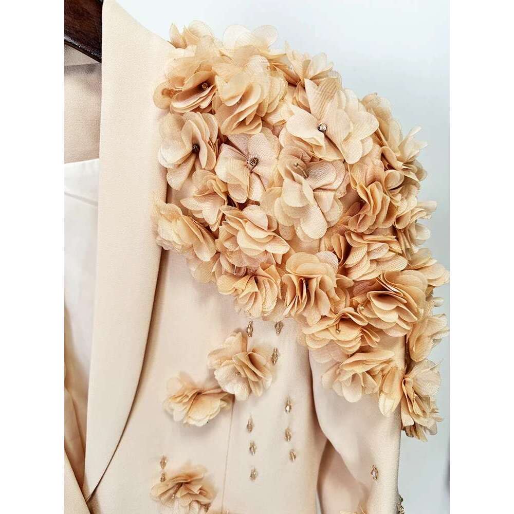 Ladies' Suit HIGH QUALITY Newest Fashion Designer Maxi Dresses Women's Sleeve Stunning Wers Appliques Beaded Long Dress