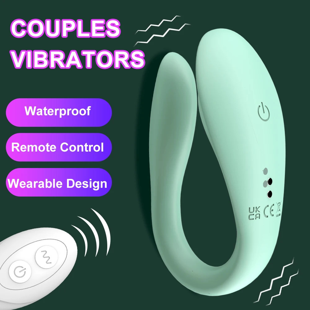Wireless Remote Control Dildo Vibrator Female Dual Motors U Shape Clitoris Stimulator Wearable Sex Toys for Women Couples Adults 241213