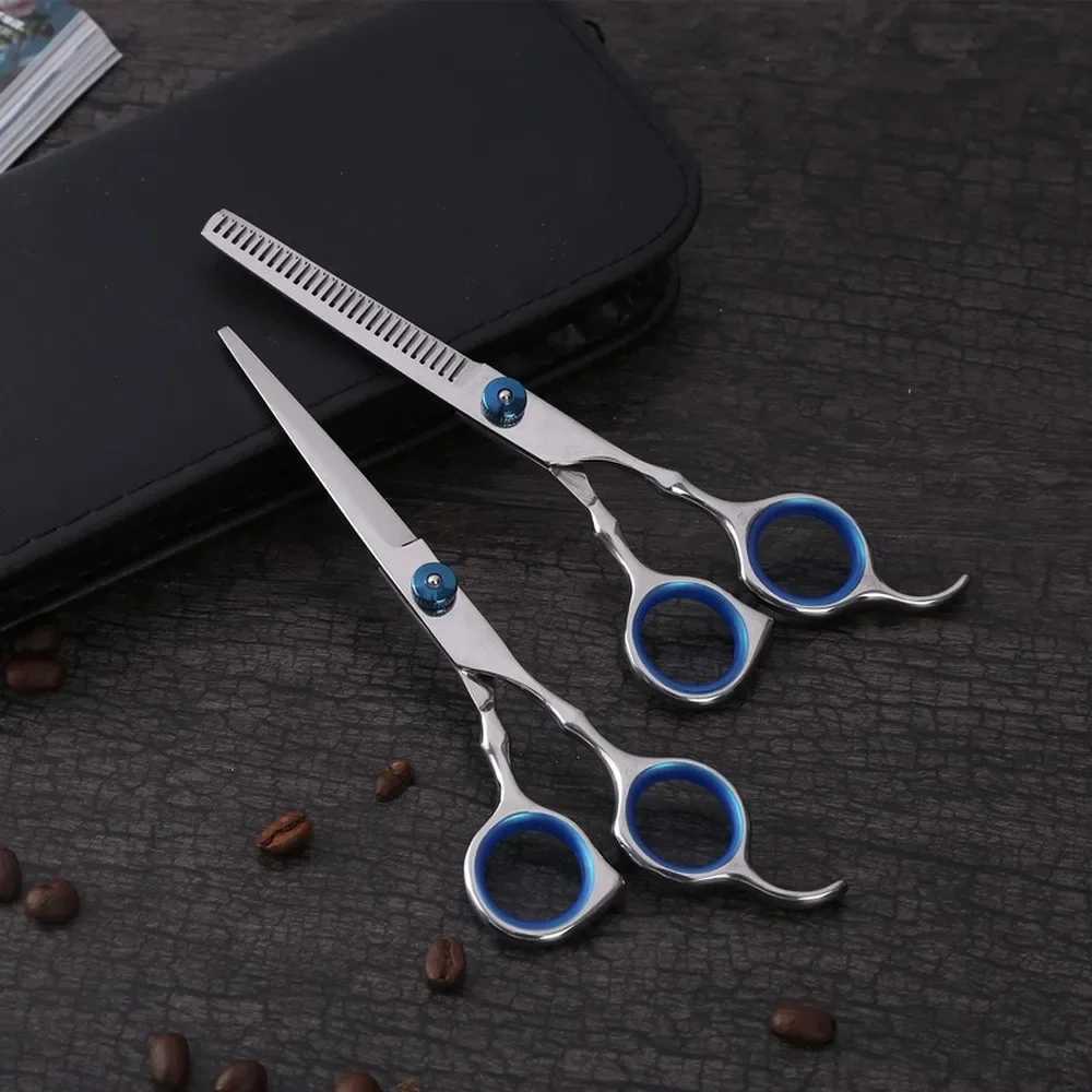 New Arrival 6 Inch Thinning Cut Style Tool Stainless Steel Hair Scissors Salon Hairdressing Scissors Z241213